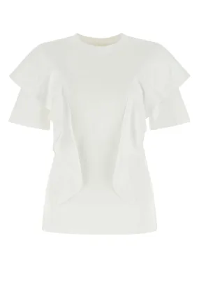 Chloé Ruffled Crewneck Short-Sleeved T-Shirt