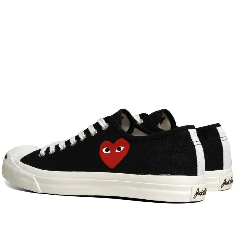 Comme des Garcons Play x Converse Jack Purcell OxBlack & Red