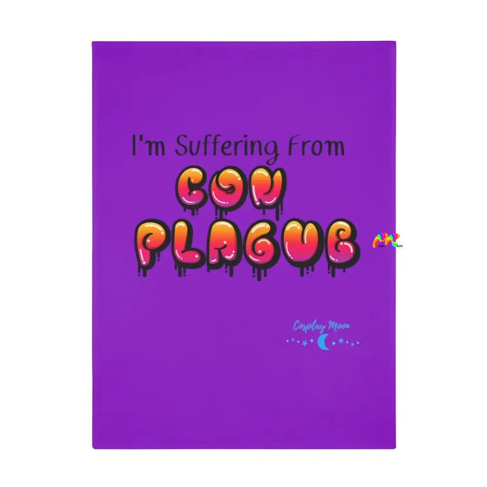 Con Plague Purple Polyester Blanket