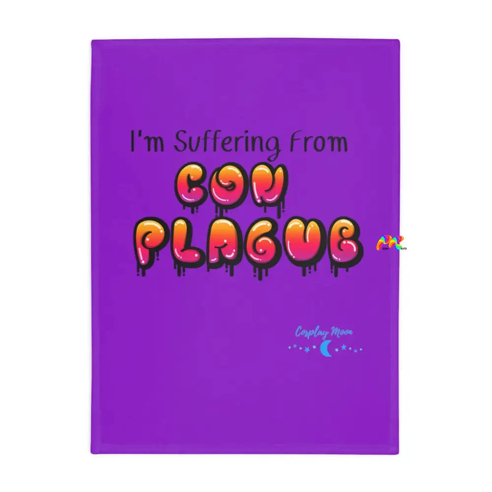 Con Plague Purple Polyester Blanket