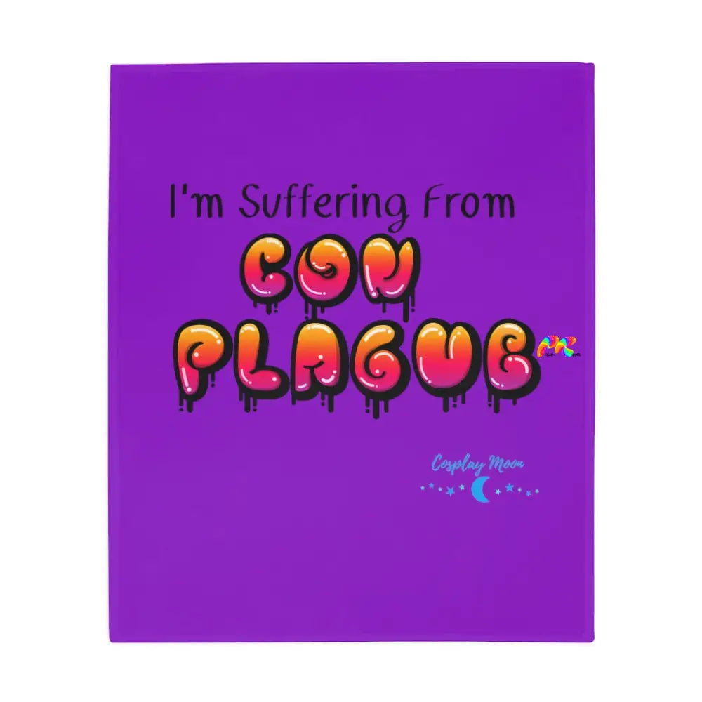 Con Plague Purple Polyester Blanket