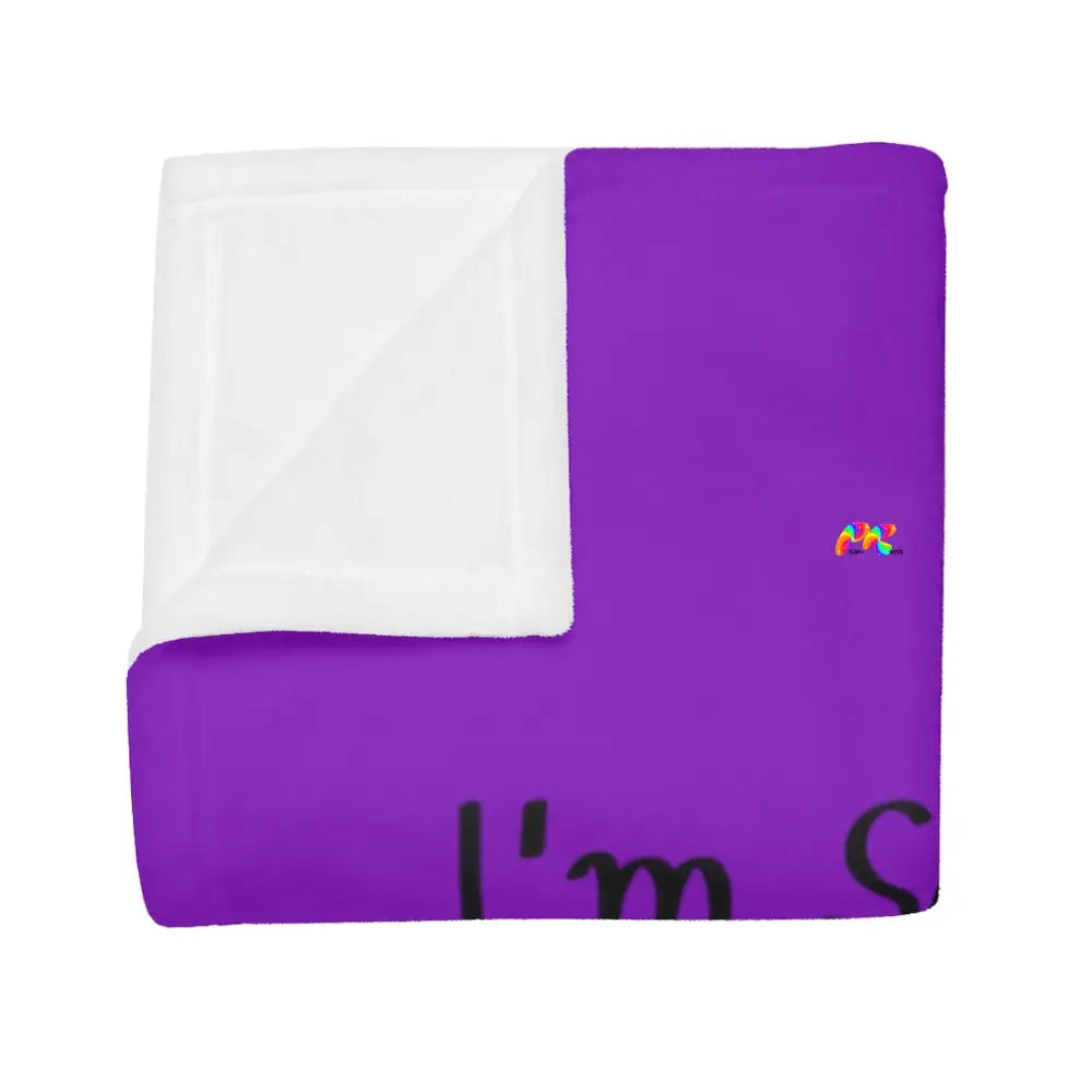 Con Plague Purple Polyester Blanket