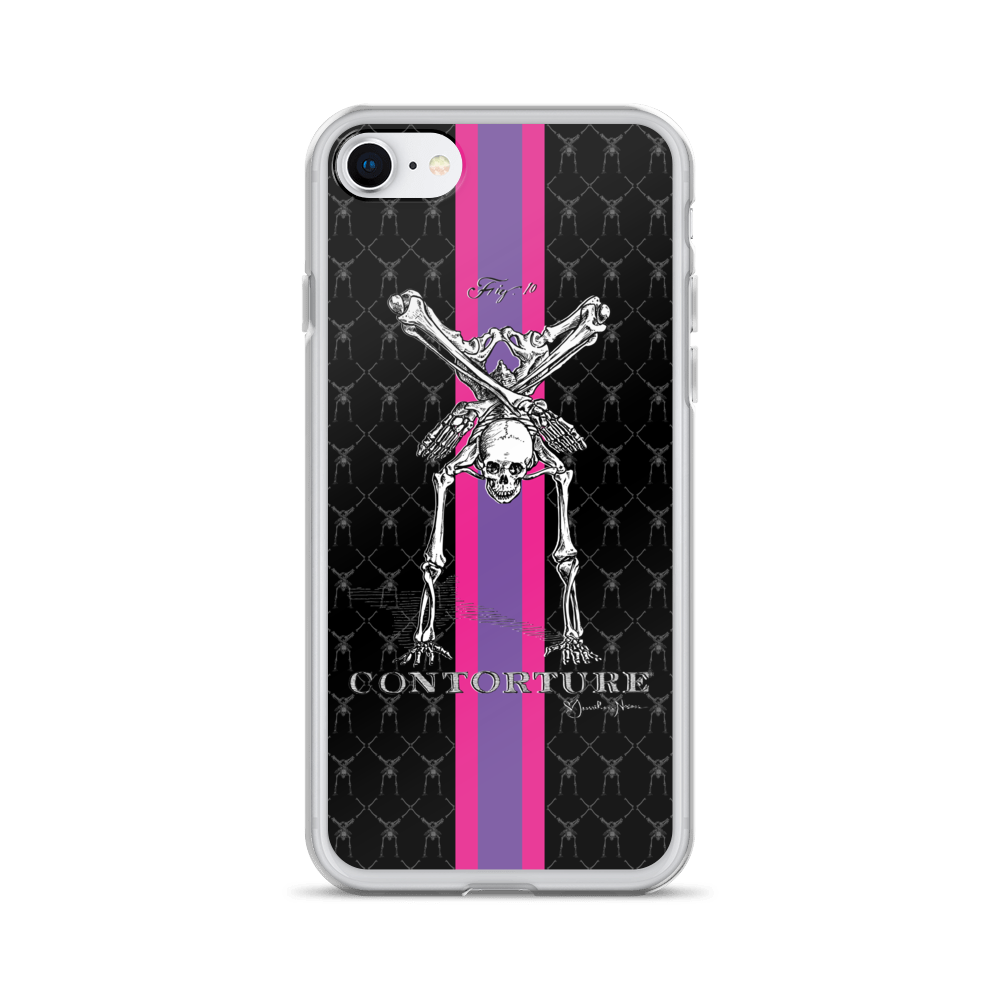 Contorture iPhone Case: SuperStripe Contortion Skeleton