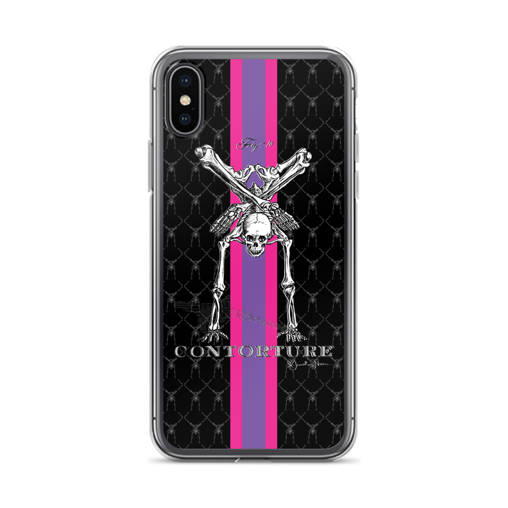 Contorture iPhone Case: SuperStripe Contortion Skeleton