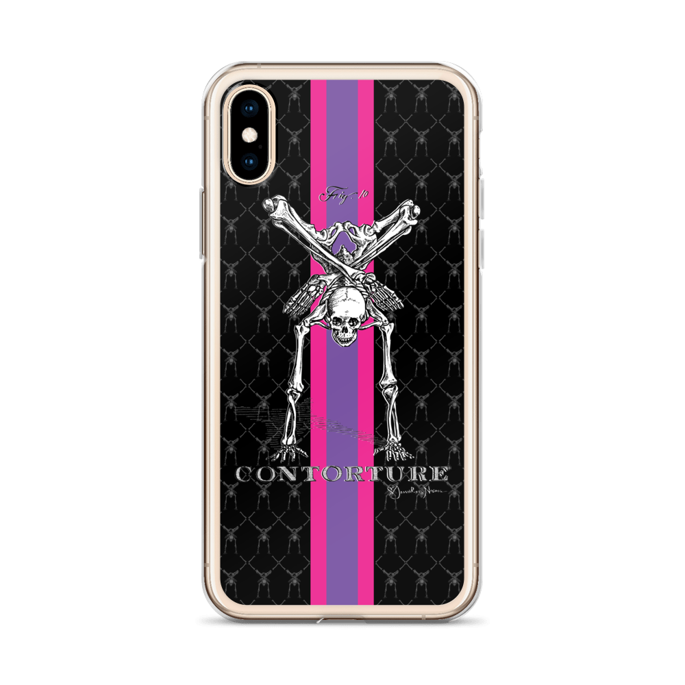 Contorture iPhone Case: SuperStripe Contortion Skeleton