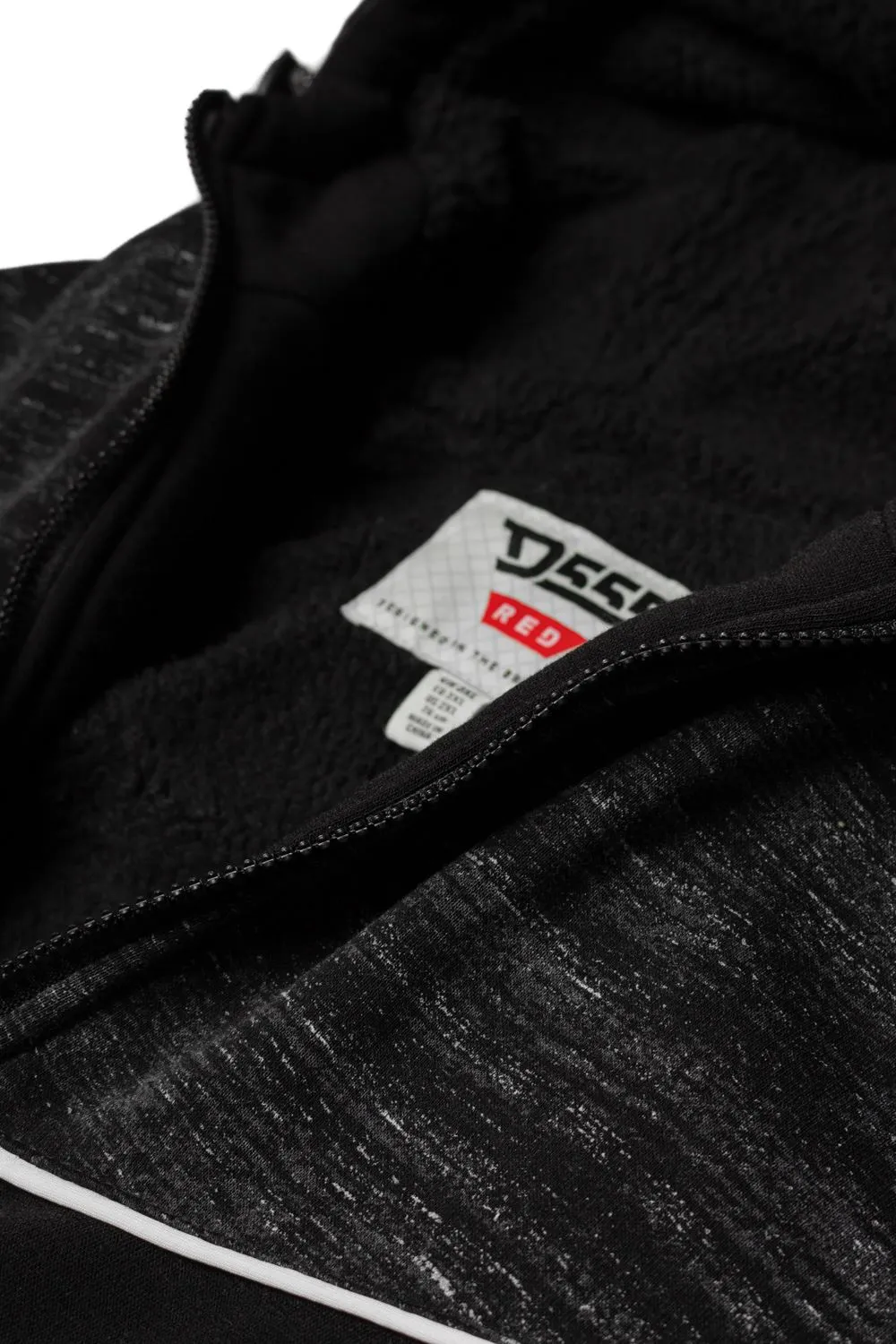 D555 Hennessey Heavyweight Hoodie With Sherpa Lining -Black