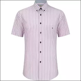 Drifter Ivano Pink Multi Stripe SS Shirt<>