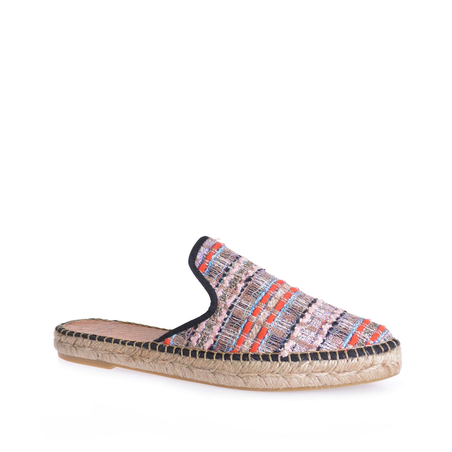 Embroidered Cotton Blend Wedge Espadrille for Women - Ona-CC