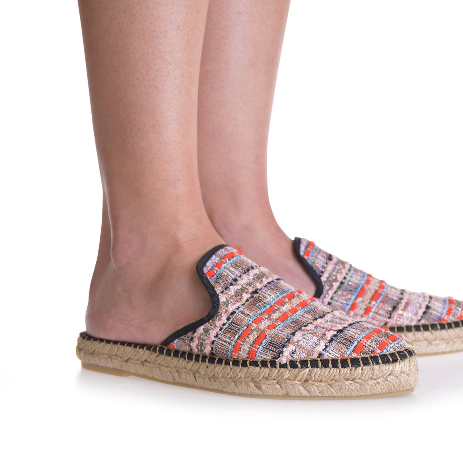 Embroidered Cotton Blend Wedge Espadrille for Women - Ona-CC