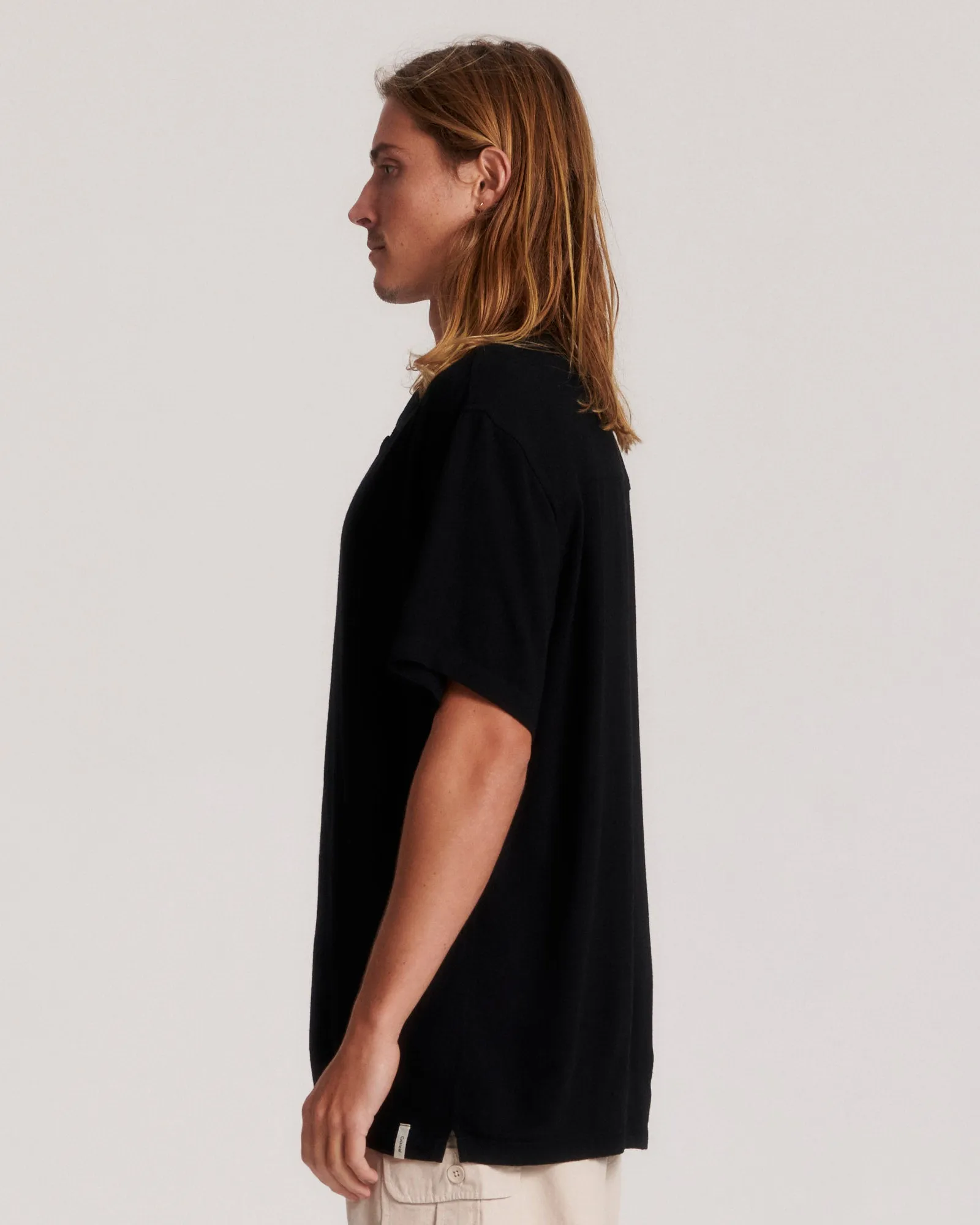 Ernie Ss Resort Shirt - Black