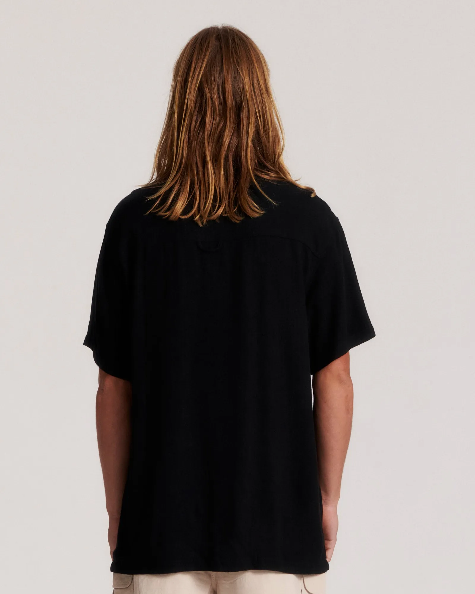 Ernie Ss Resort Shirt - Black