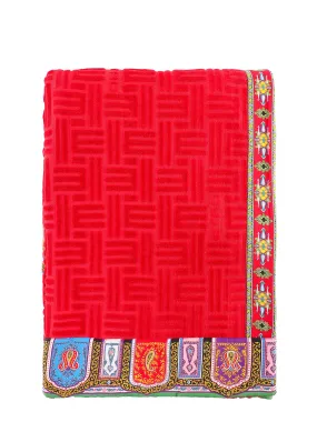 Etro All-Over Logo Embossed Beach Towel