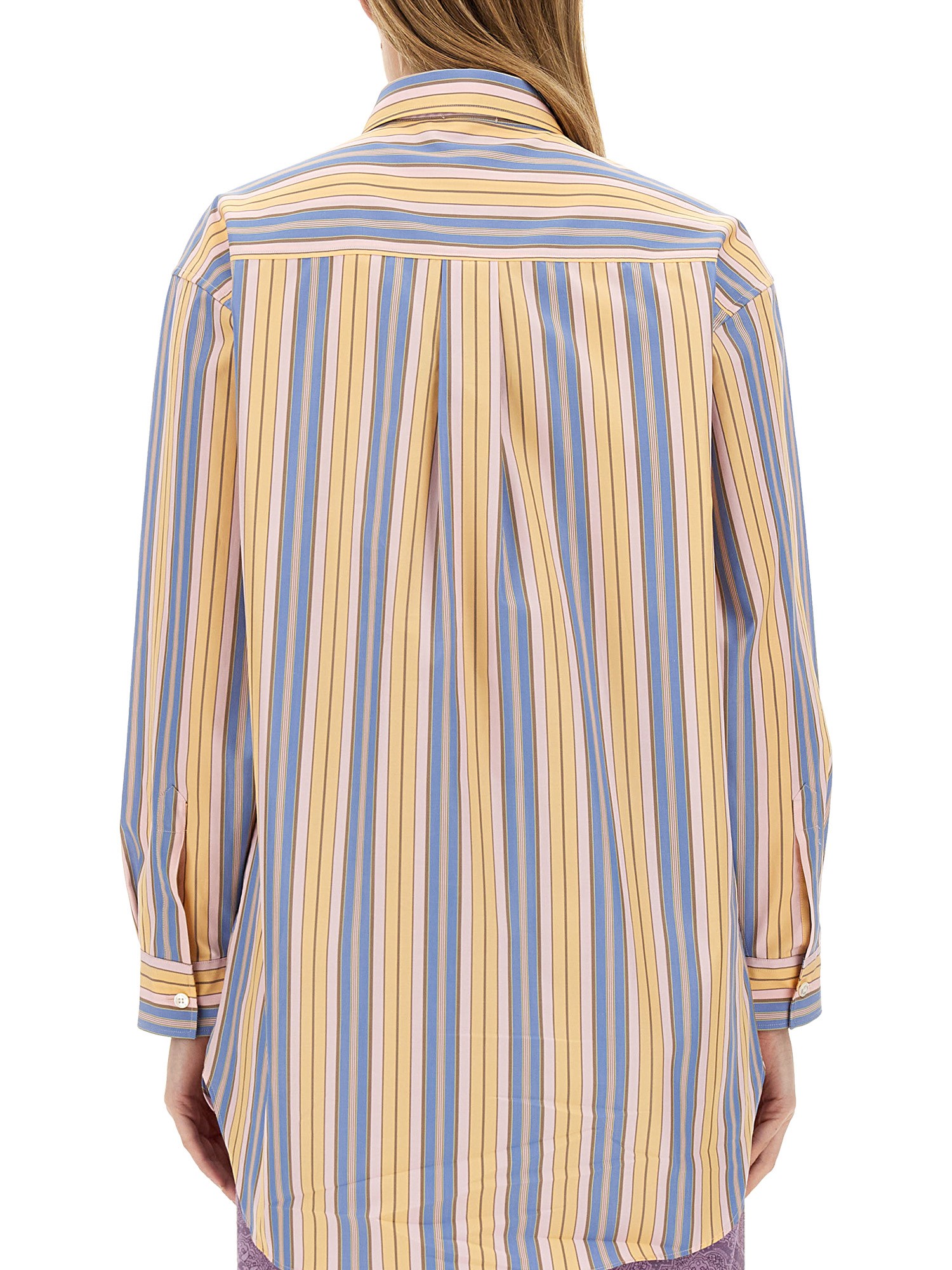 ETRO    PEGASUS COTTON POPLIN SHIRT