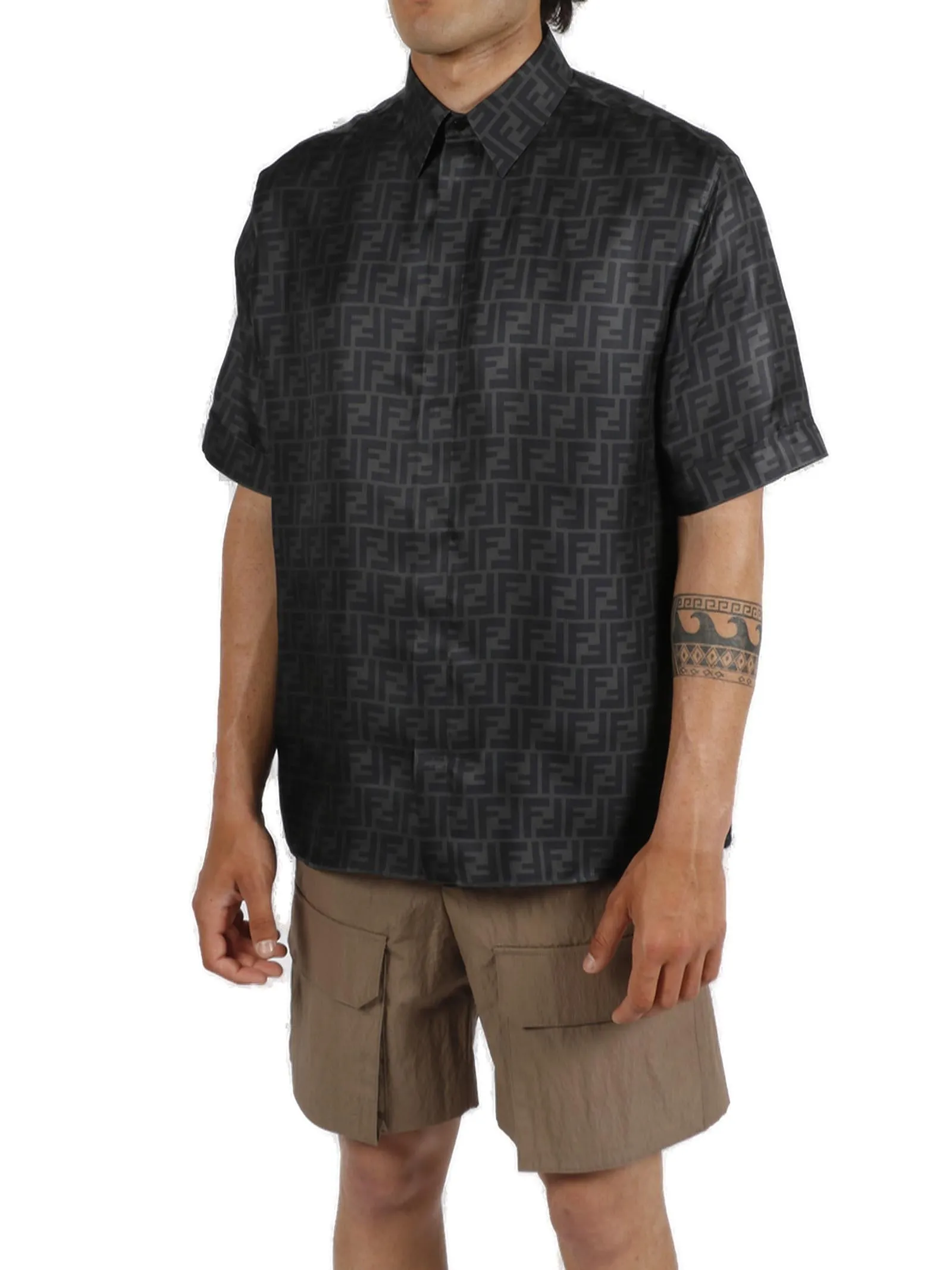 Fendi FF Motif Short Sleeved Shirt