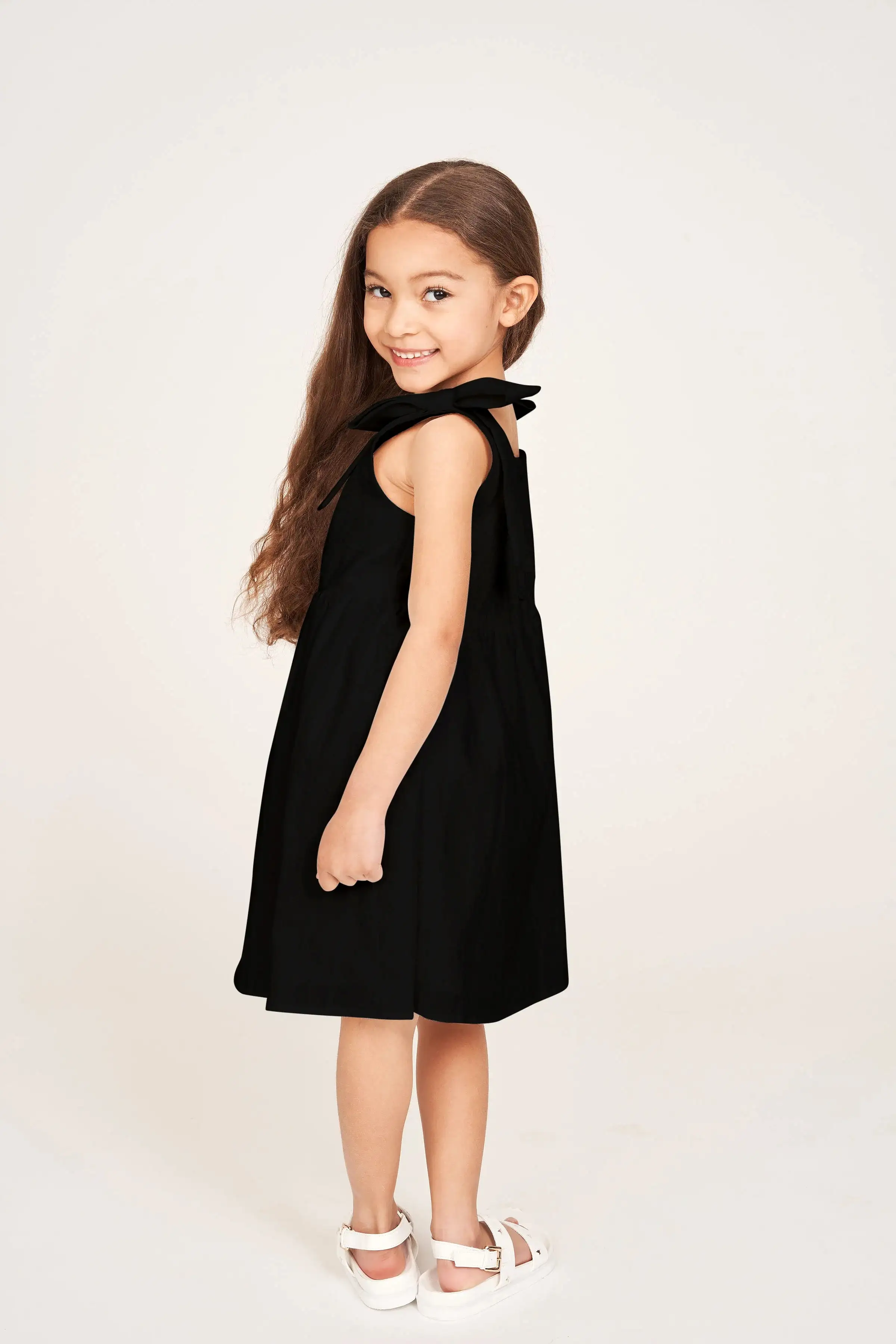 Floraison Lane - The Elizabeth Girl Dress - Black