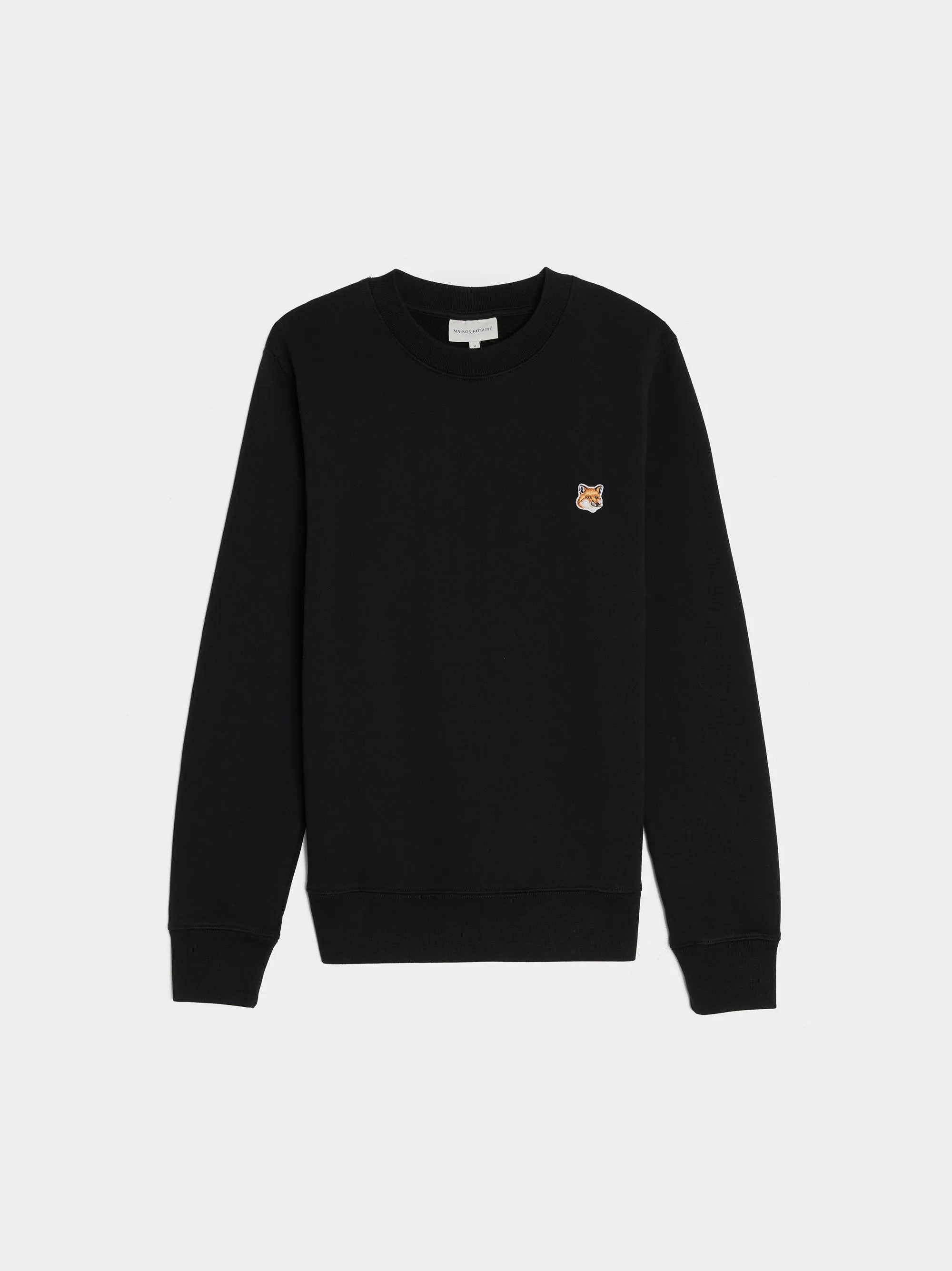 Fox Head Patch Regular Sweatshirt, Black