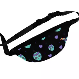 Green and Purple Alien Fanny Pack