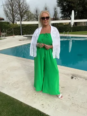 Green Wide Leg Jumpsuit Melanie