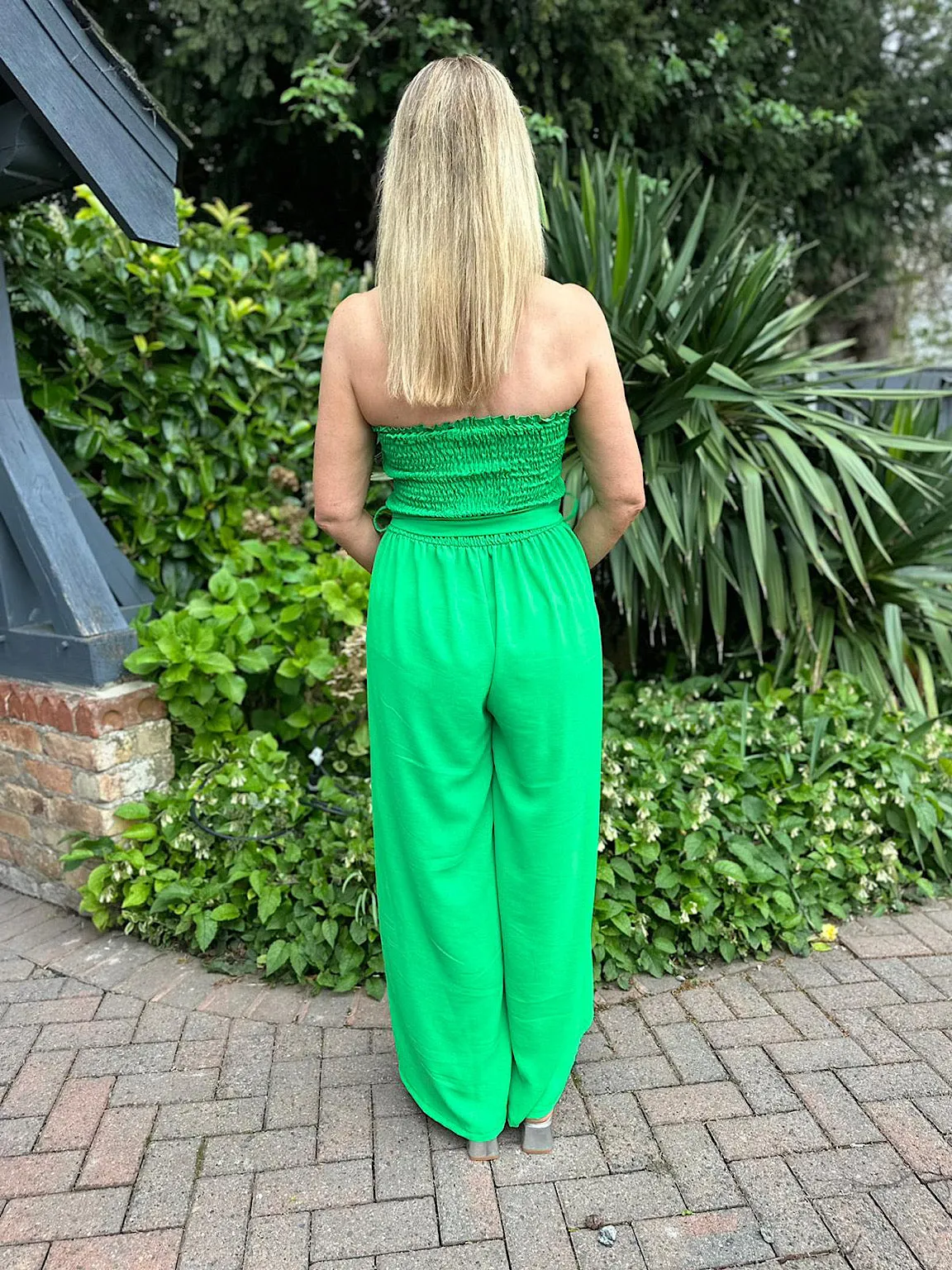 Green Wide Leg Jumpsuit Melanie