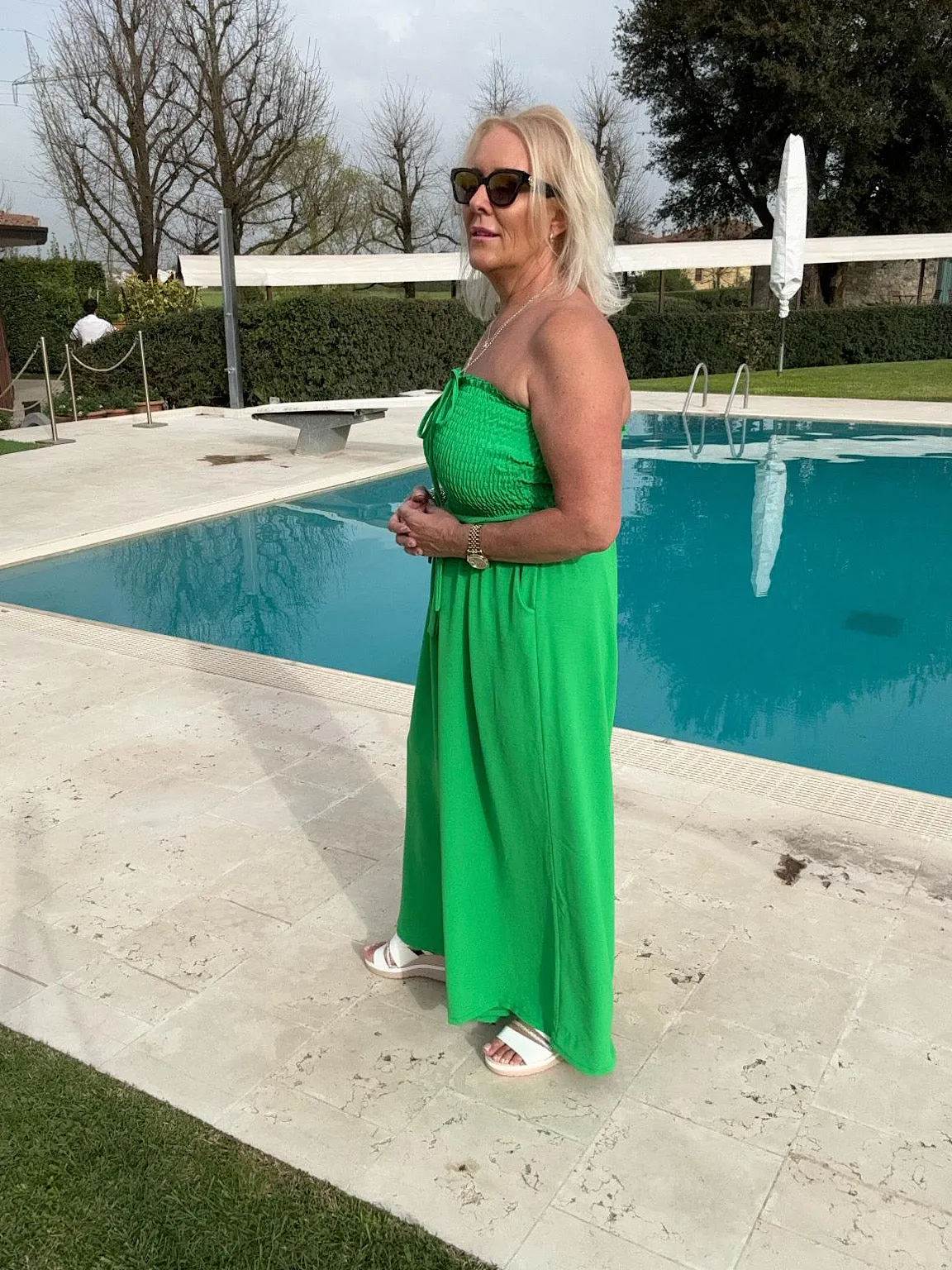 Green Wide Leg Jumpsuit Melanie