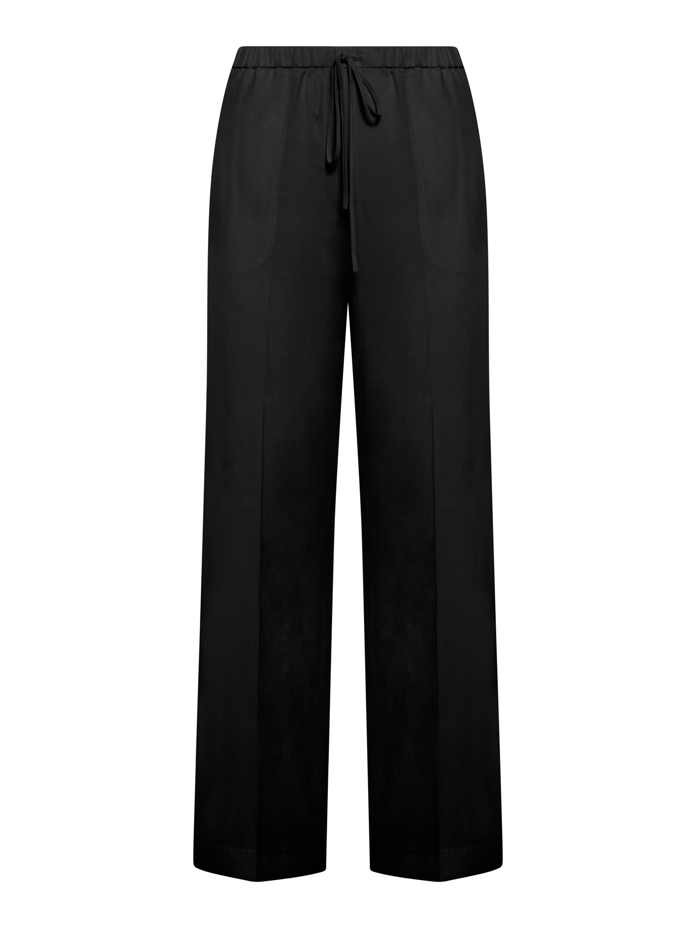 High waisted wide leg trousers