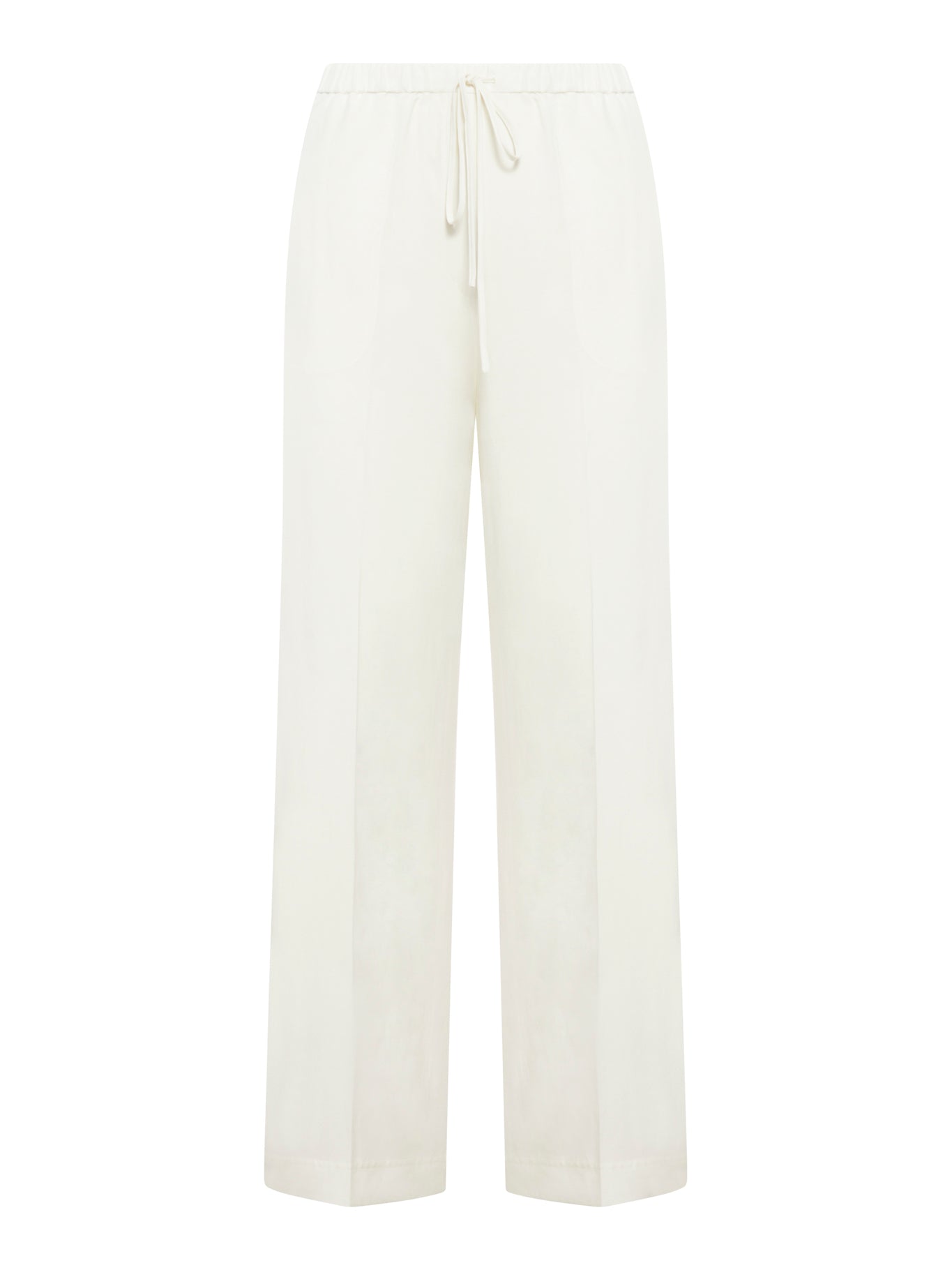 High waisted wide leg trousers