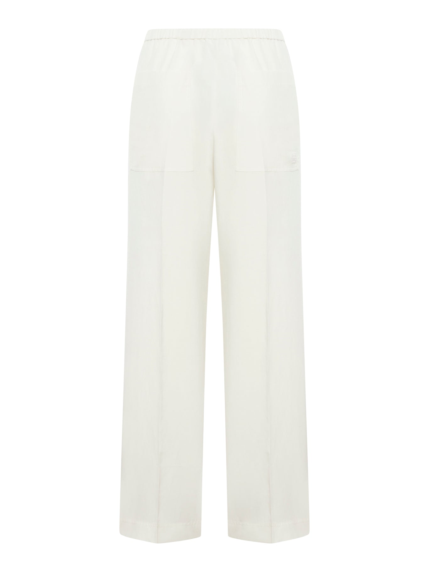 High waisted wide leg trousers