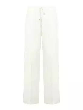 High waisted wide leg trousers