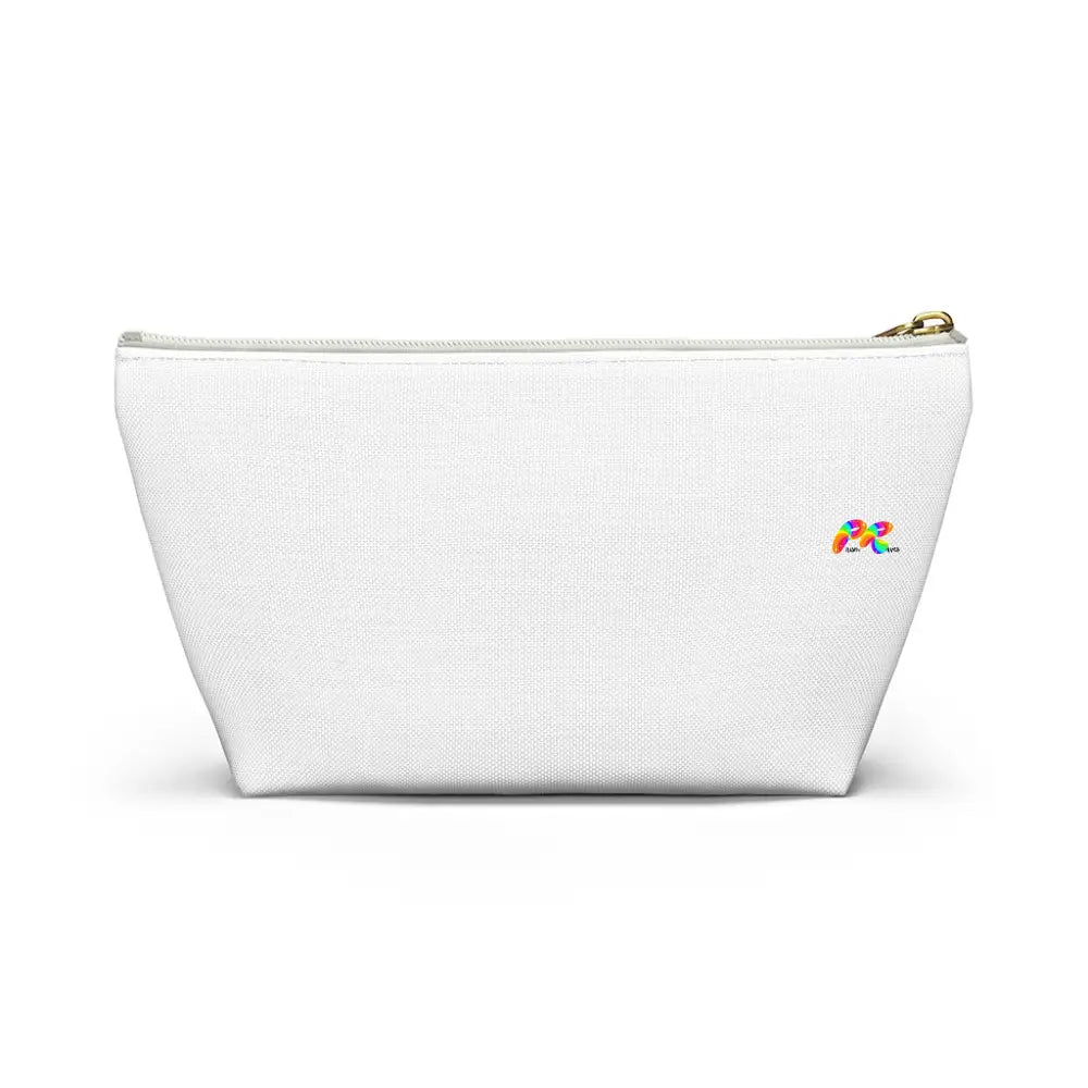 Hoops White Makeup Bag