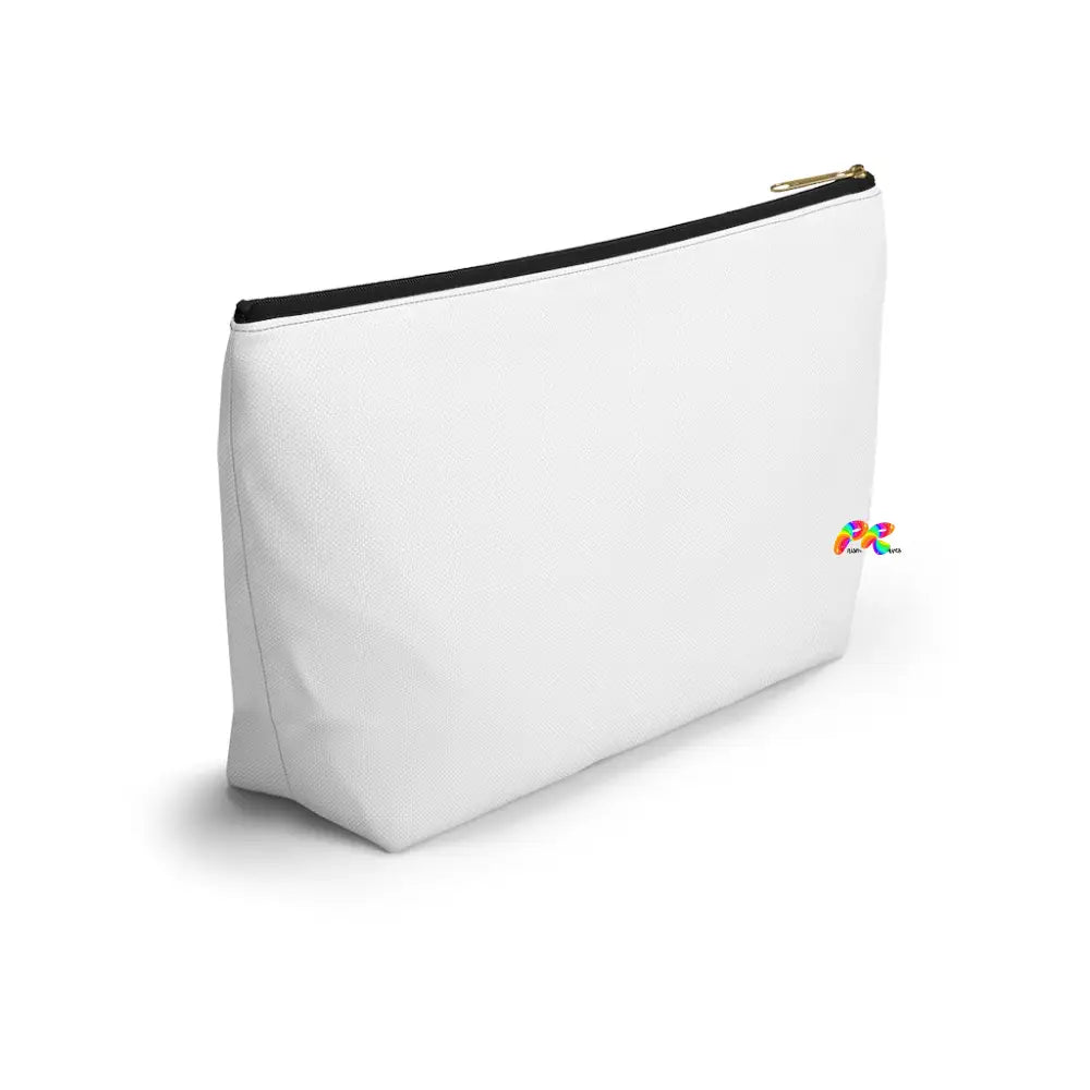 Hoops White Makeup Bag