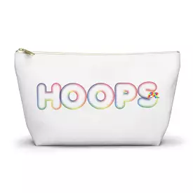 Hoops White Makeup Bag