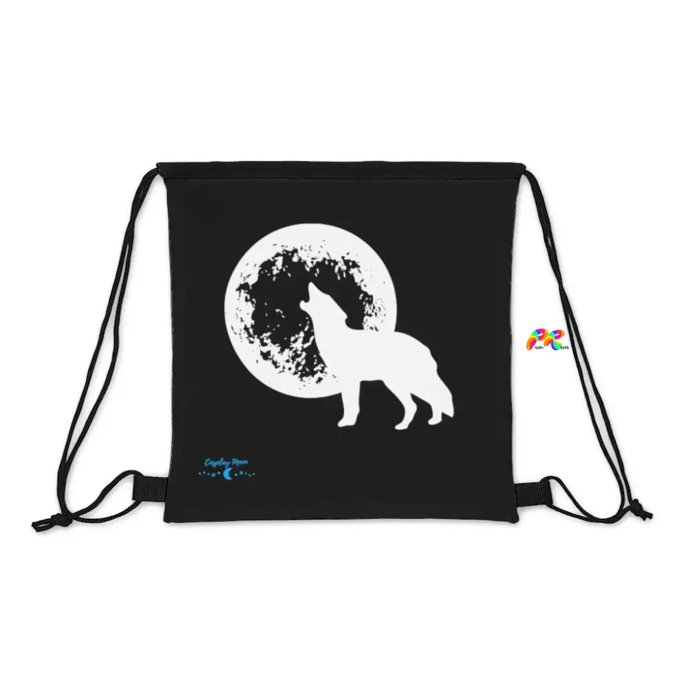 Howling Wolf Outdoor Drawstring Bag