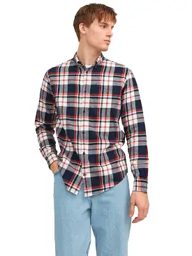 Jack & Jones Mens 'JJECLASSIC' Autume Check Shirt