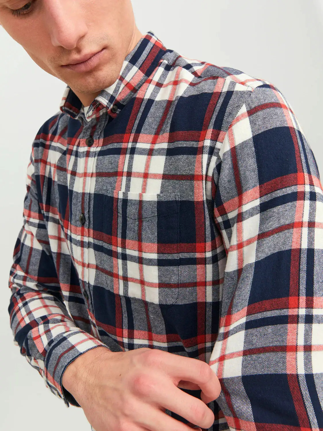 Jack & Jones Mens 'JJECLASSIC' Autume Check Shirt