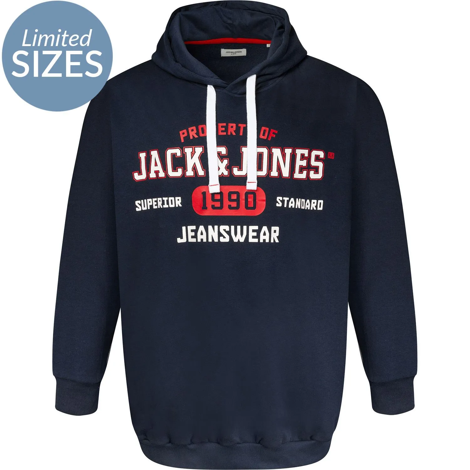 Jack & Jones Stamp Overhead Hoody - Navy