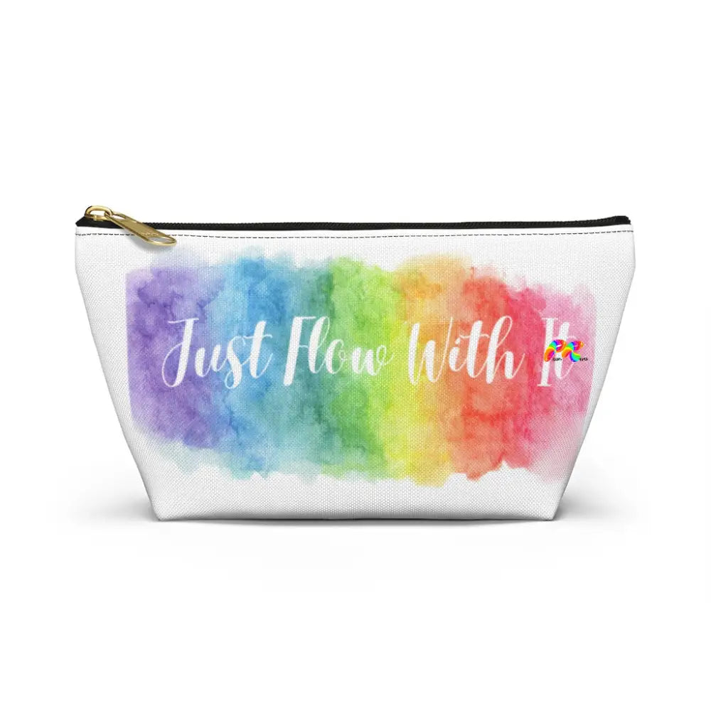 Just Flow With It Rainbow Cloud Accessory Pouch