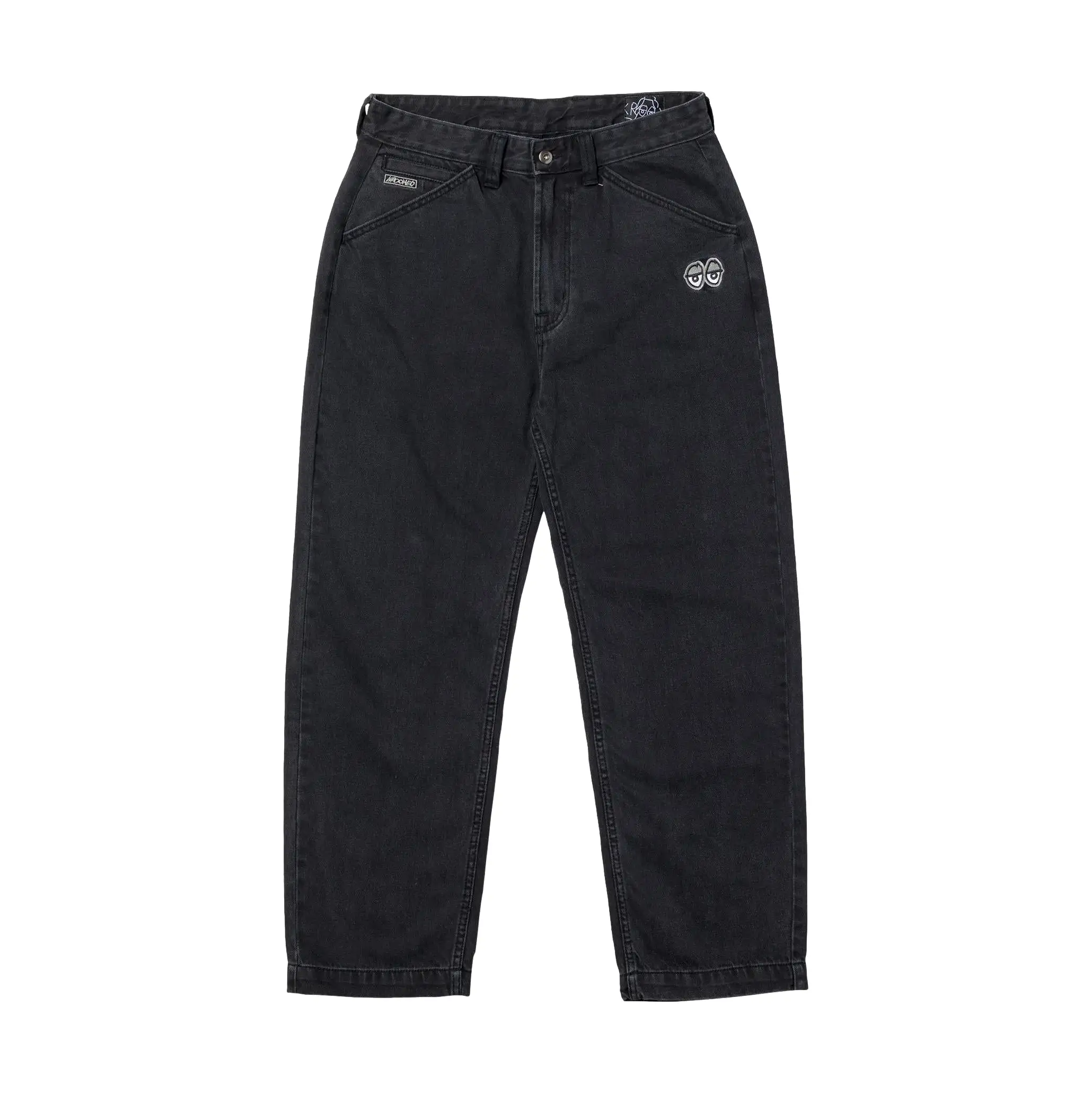 Krooked Eyes Denim Twill Pants Black