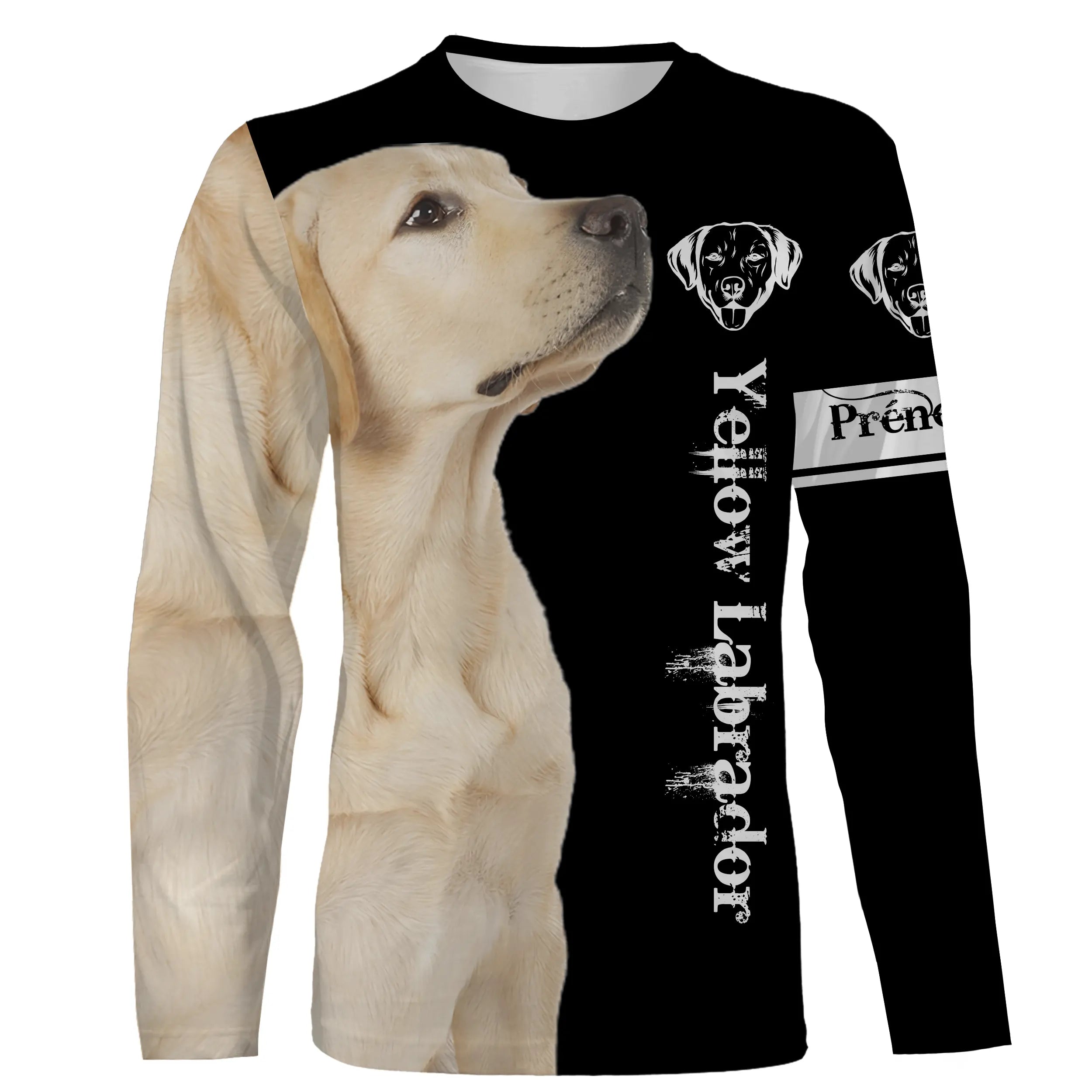 Labrador Jaune Clair 3D All Over Imprimée, Cadeau Personnalisé Le Retriever Du Labrador - CT27012303