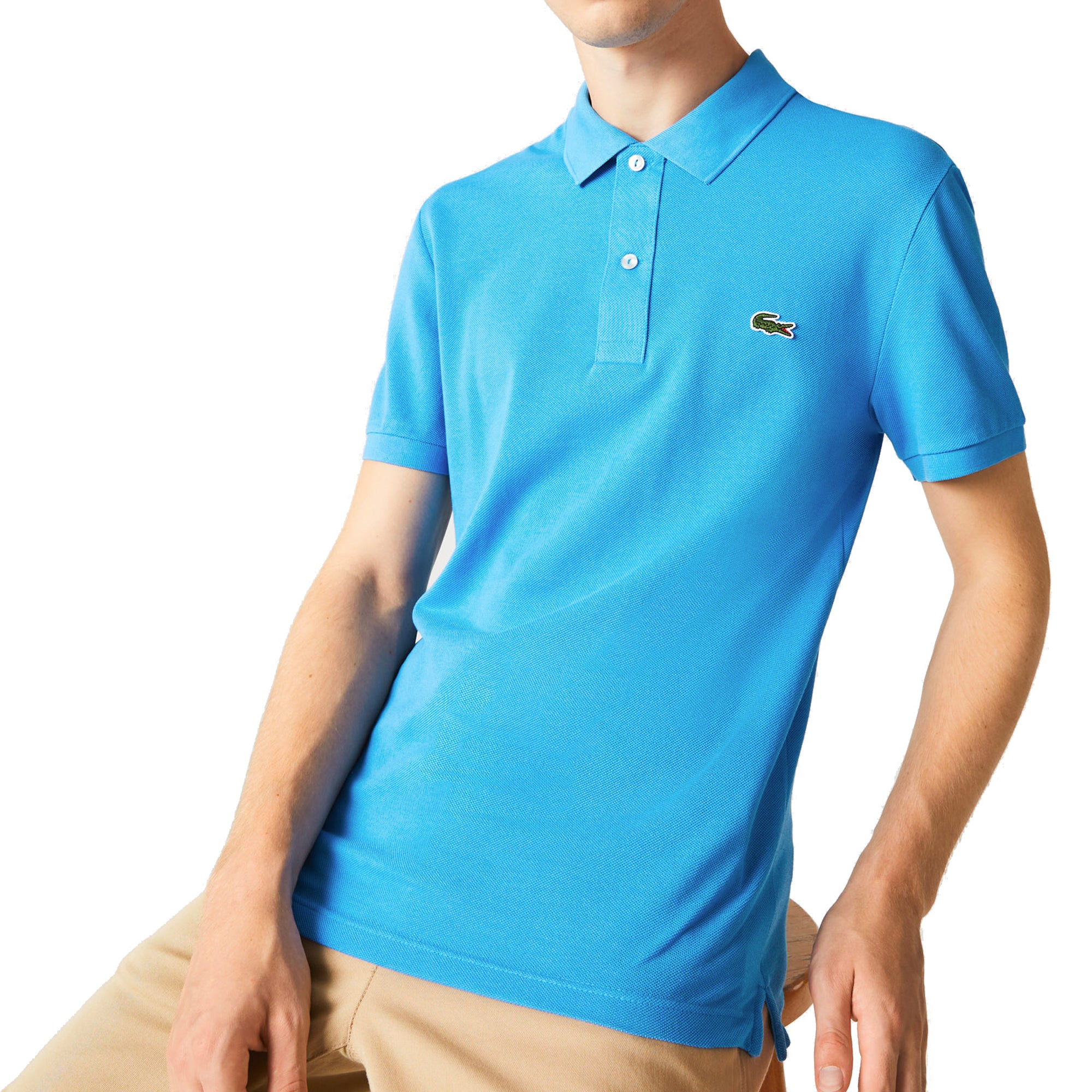 Lacoste Short Sleeved Slim Fit Polo PH4012 - Argentina Blue