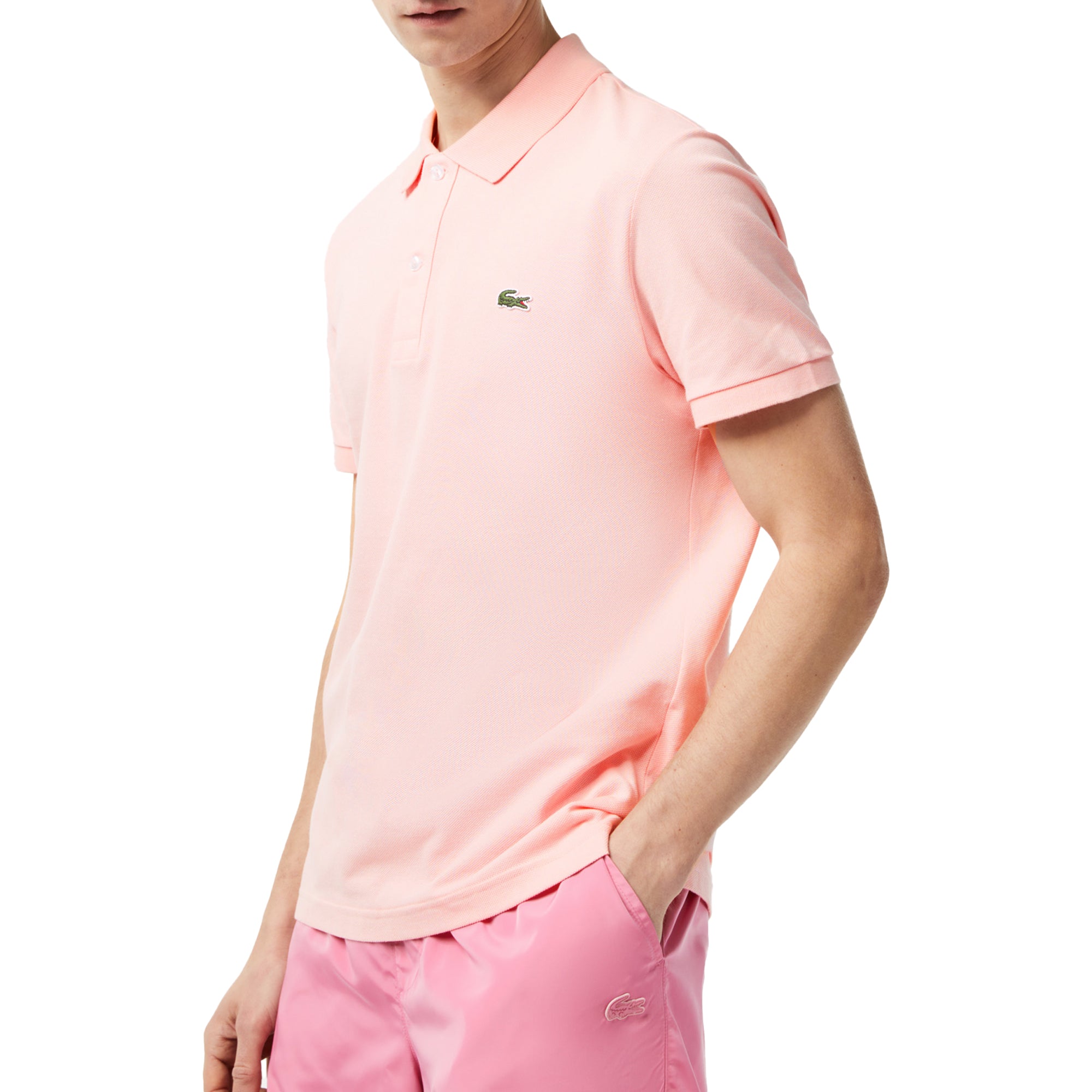 Lacoste Short Sleeved Slim Fit Polo PH4012 - Waterlily