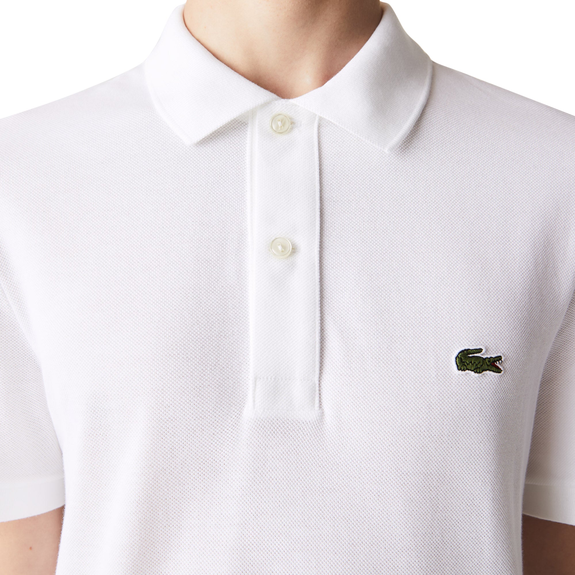 Lacoste Short Sleeved Slim Fit Polo PH4012 - White