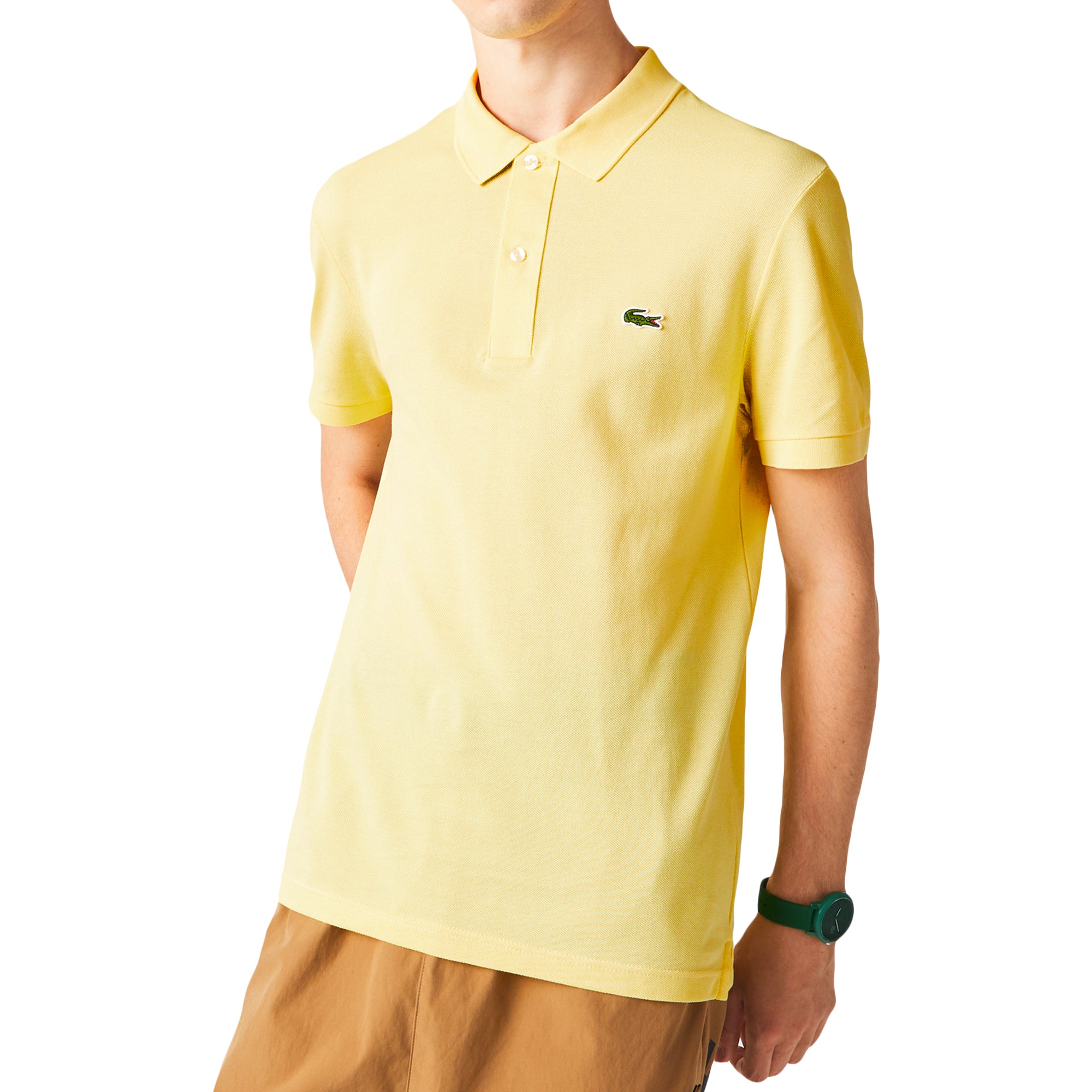 Lacoste Short Sleeved Slim Fit Polo PH4012 - Yellow