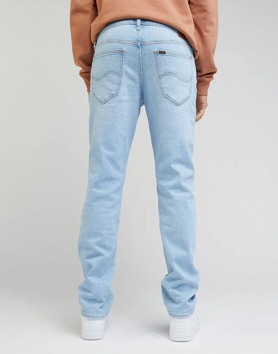 Lee Daren Zip Regular Straight Denim Jeans Blue Sky Light