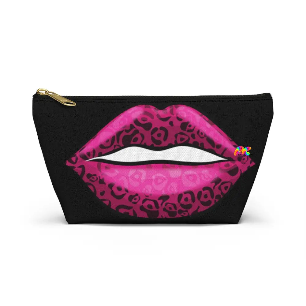 Leopard Print Lips Makeup Bag