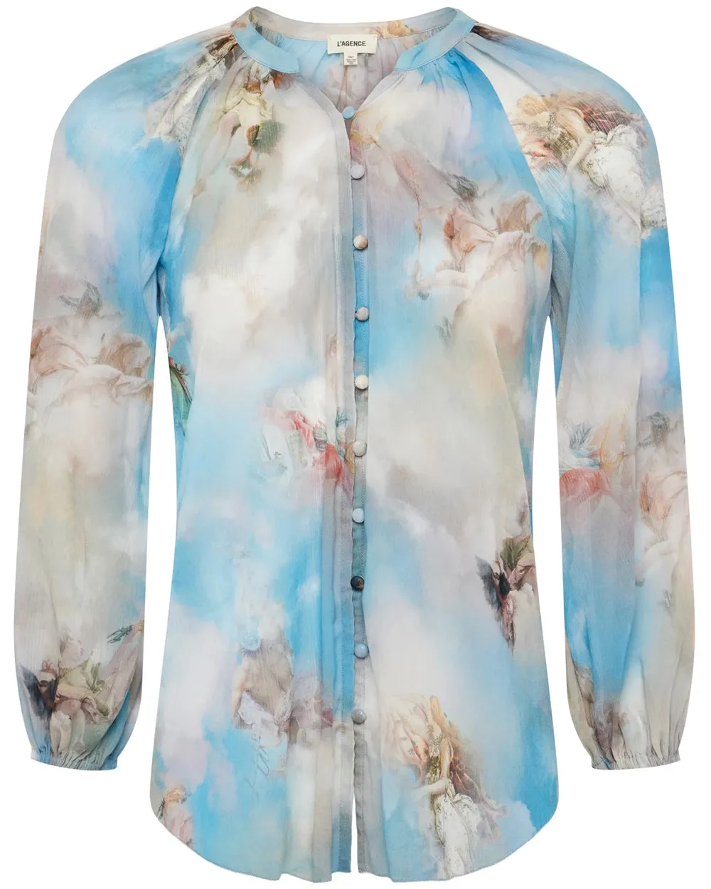 Light Blue Renaissance Teagan Blouse