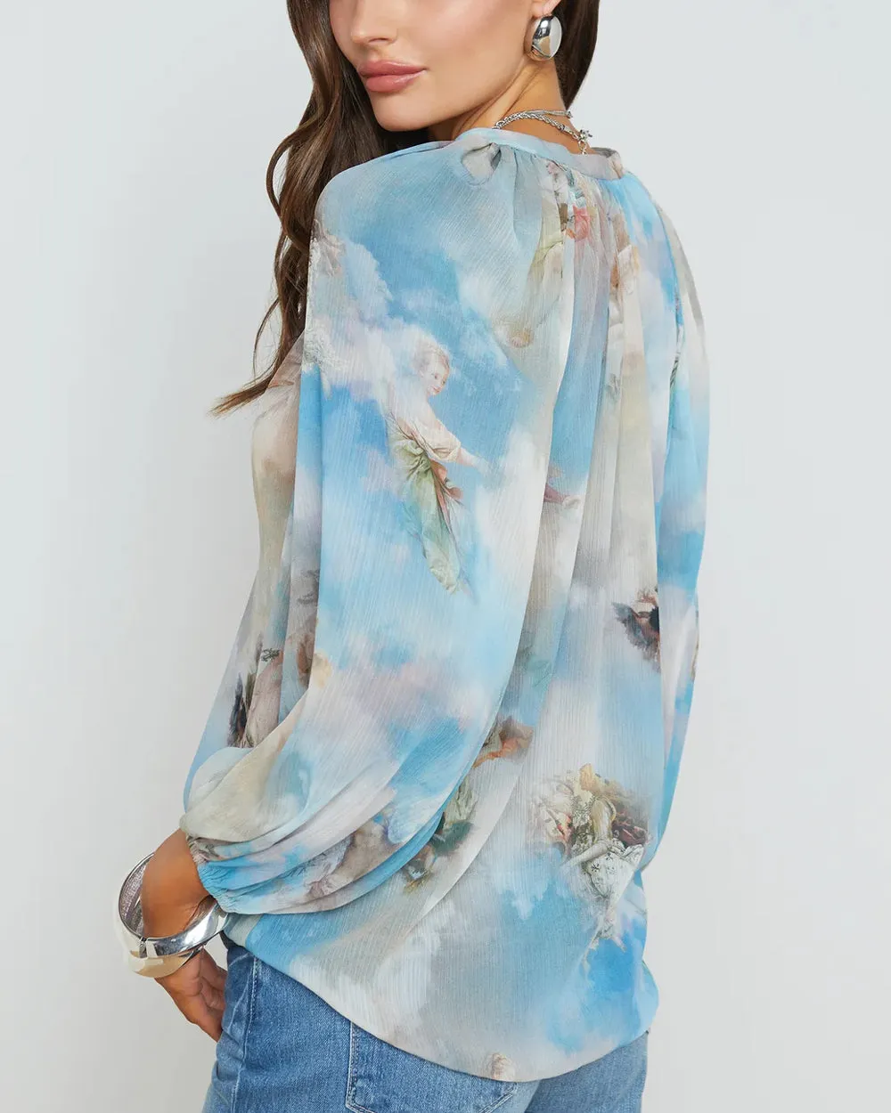 Light Blue Renaissance Teagan Blouse