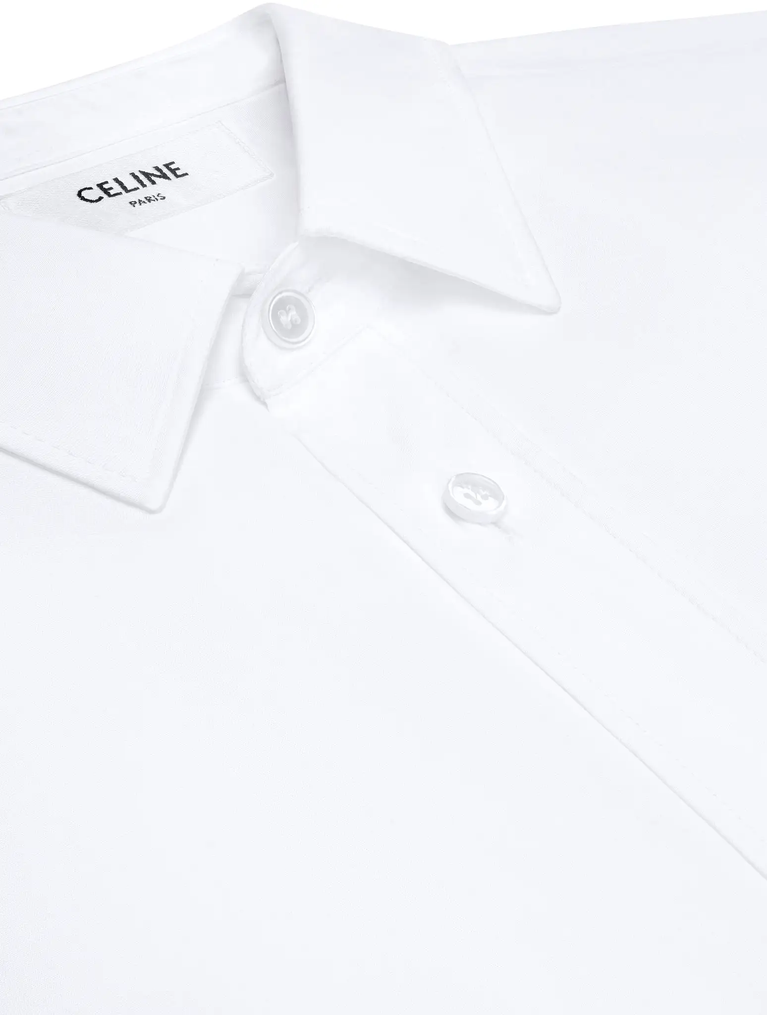 LOOSE SHIRT IN COTTON POPLIN WHITE