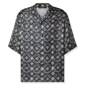 Louis Vuitton Monogram Silk Short Sleeved Shirt