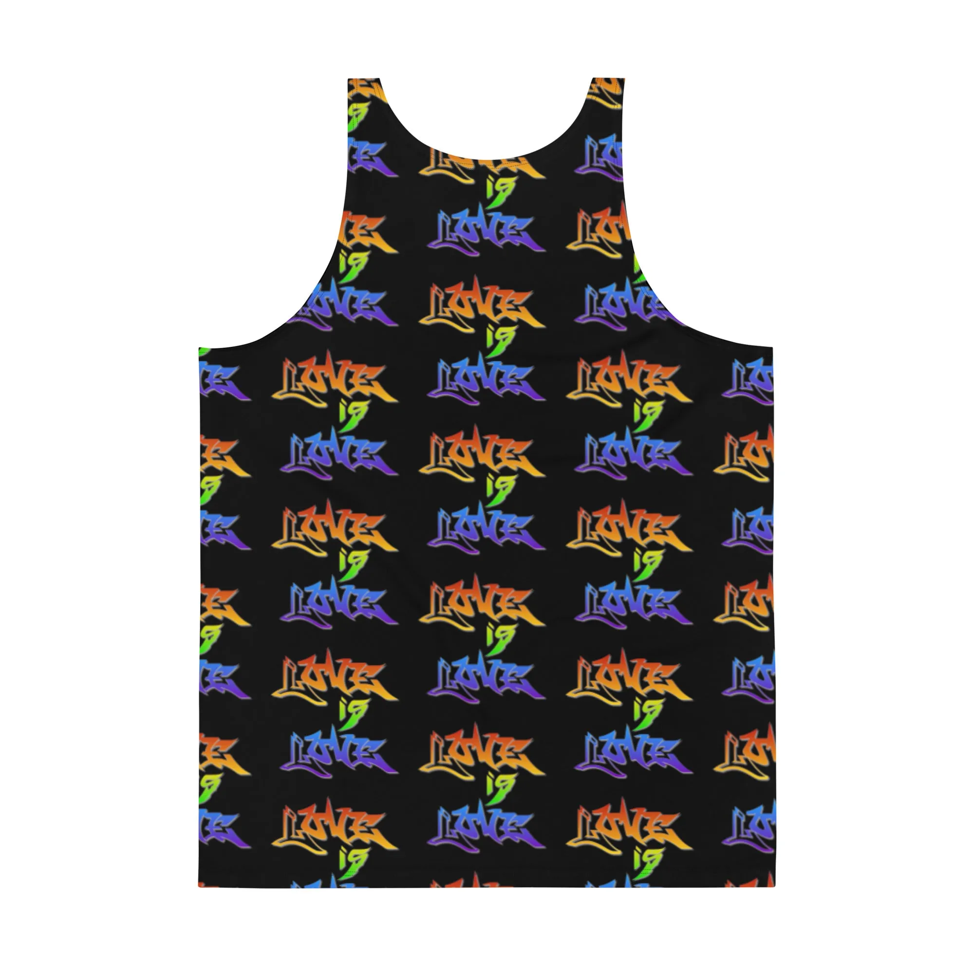 Love is Love Rainbow Graffiti All Over Print Unisex Tank Top