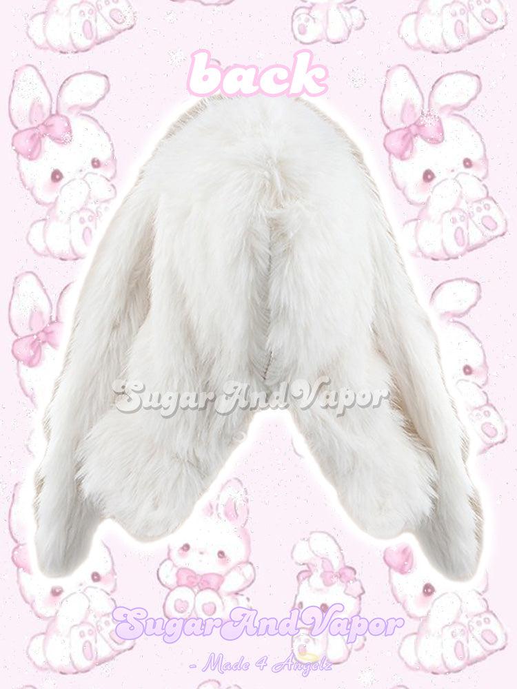 Luxury Furry Bunny One-piece Hat Scarf